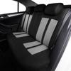 AUTOYOUTH Automobiles Seat Covers Full Car Seat Cover T-shirt Style Car Seat Covers Full Set Gray Cloth - Universal