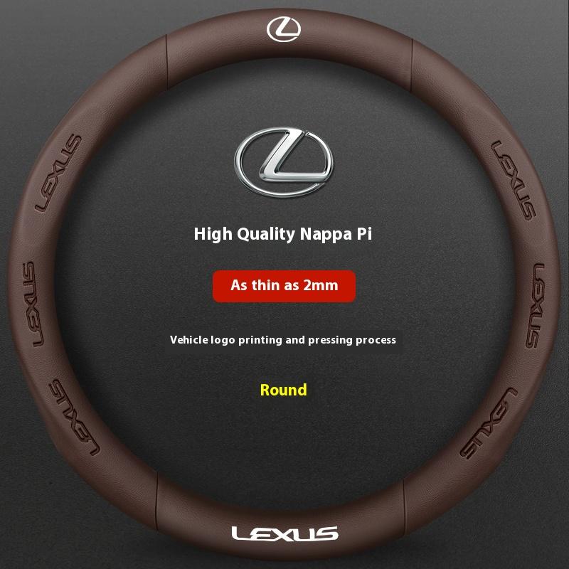Housse de volant en cuir fibre de carbone pour voiture Pour Lexus F Sport ES200 ES300 RX300 LS500h GS300 IS300 CT200h NX300 UX300 LX570 GX