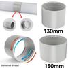 ABS Air Conditioner Exhaust Hose Connector Replacement Round/Square Shaped Exhaust Pipe Interface Exhaust Duct Hose Adapter