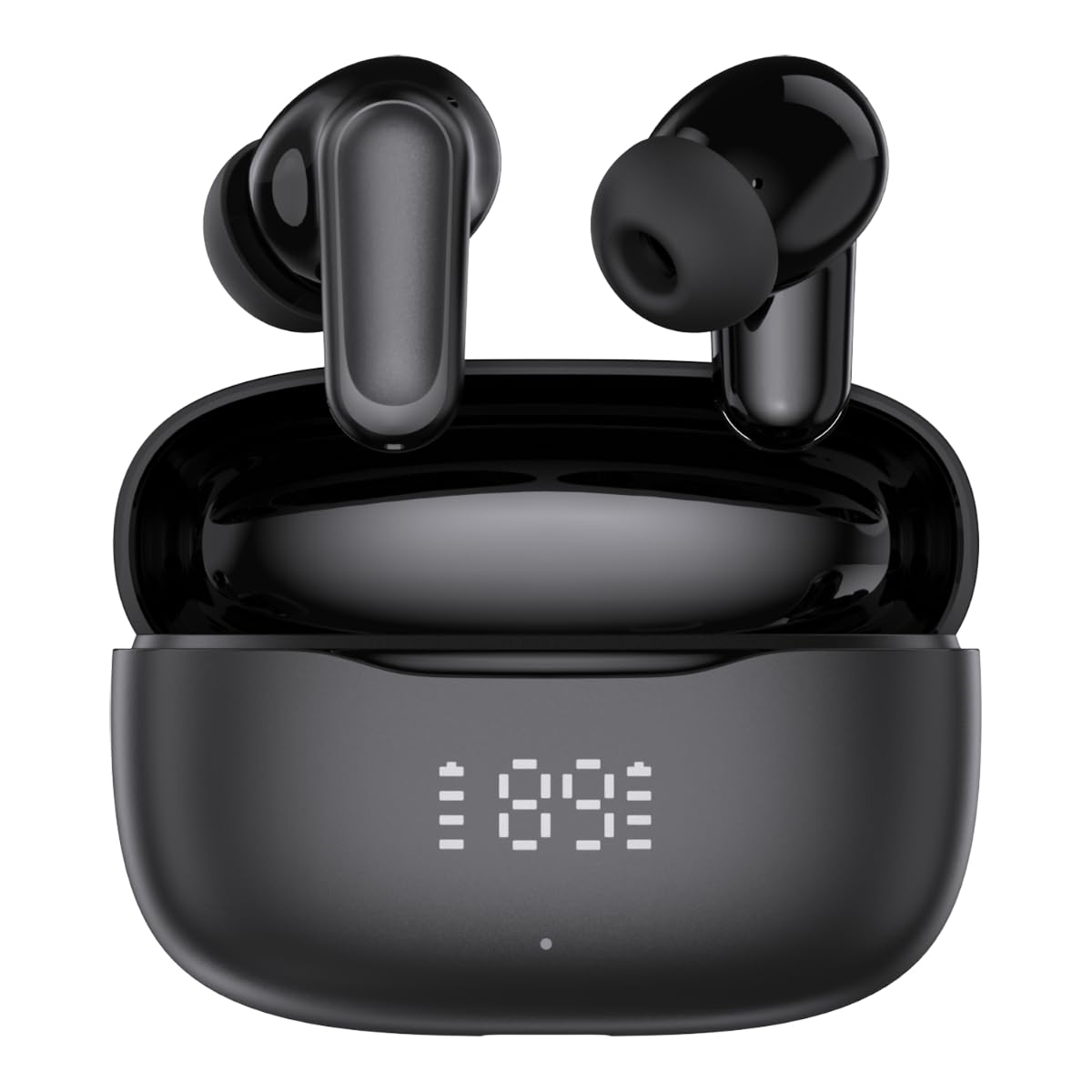 

Беспроводные наушники Bluetooth [Наушники Bluetooth 2025] Bluetooth 6.0+EDR, Моментальное подключение, Сенсорное управление, Автоматическое сопряжение, Светодиодный дисплей, Type-C