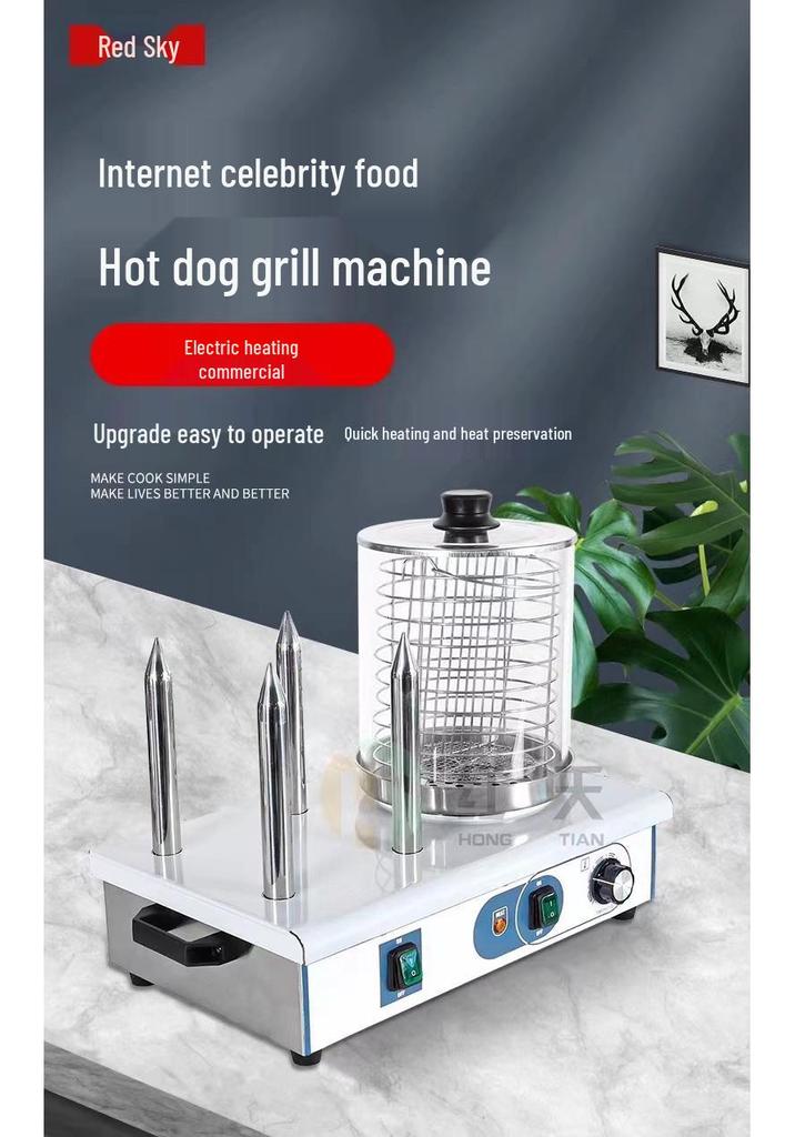 Electric Sausage Steamer & Toaster with Auto Temp Control