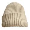 Autumn and Winter Rabbit Fur Knitted Ear Protection Hat for Women Double Layer Thickened  Warm  Soft and Waxy Woolen Hat Casual Baotou Cold Hat