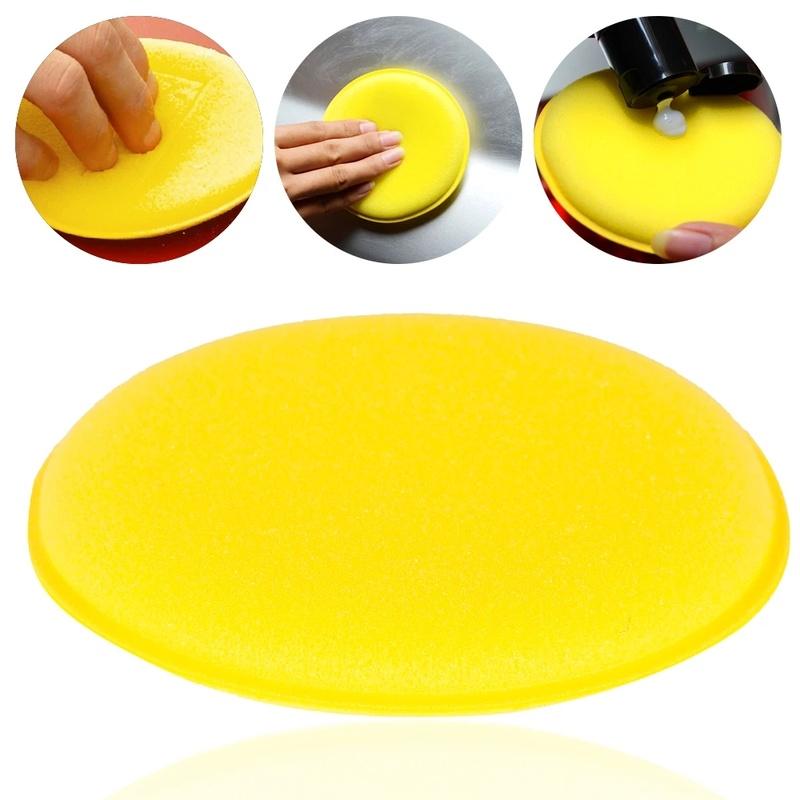 12/24Pcs Car Foam Sponge Wax Applicator Cleaning Detailing Pads Wax Soft Sponge Cleaning Accessories Dust Remove Auto Care Polishing Pad