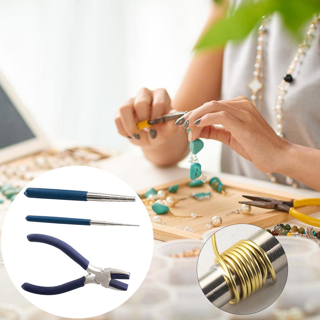 Juego de Plantilla Multiusos para Hacer Joyería con Clavijas de Acero Resistentes Portátiles para Fabricar Collares, Pulseras y Adornos