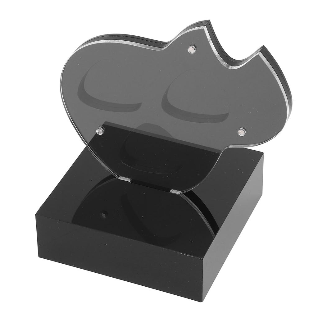 Acrylic Guitar Pick Storage Holder 3 Slots Magnetic Dust Resistant Home Decor Guitar Pick Display