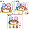 R410a 3 Way AC Diagnostic Manifold Gauge Set for Freon Charging Fits R32 R410a R-404A R-134a Refrigeration Manifold Gauge Air