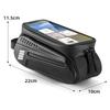 Bicycle Top Tube Bag Hard Shell Front Beam Bike Phone Touch Screen Saddle Bag