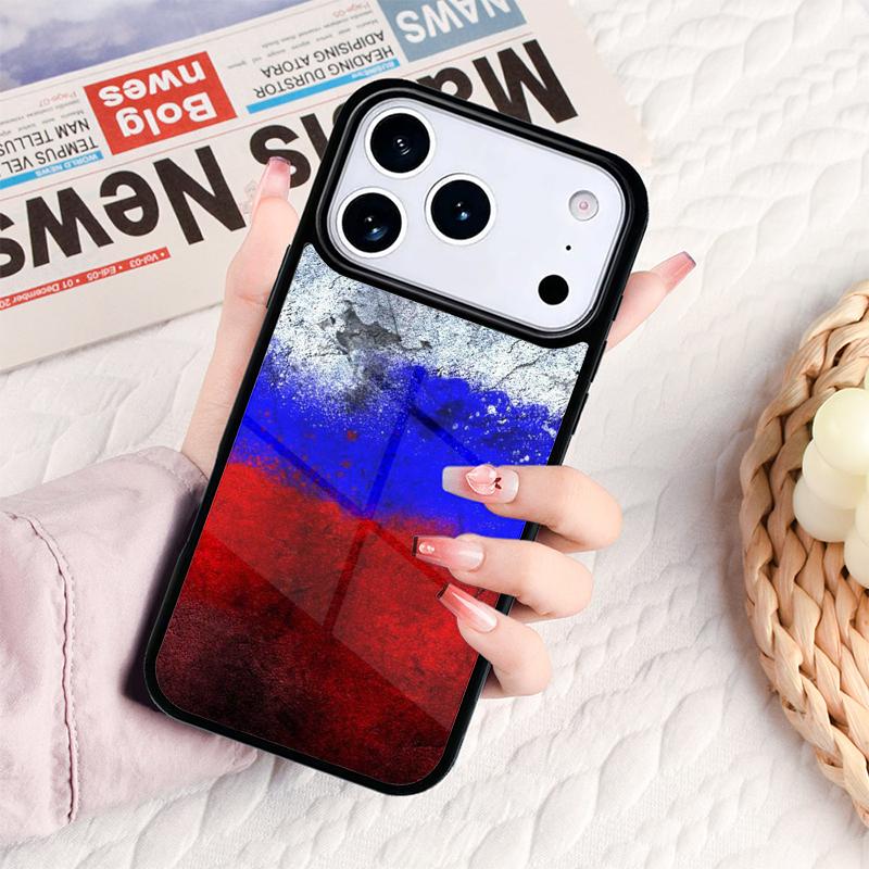 Russia Flag Emblem Phone Case For IPhone 17 16e 15 14 13 12 11 Pro Max Air Mini Soft Protective Cover