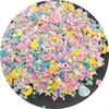 Valentine's Day Heart Polymer Clay Slices Soft Slime Clay Sprinkles for DIY Colorful Slime Decoration Crafts