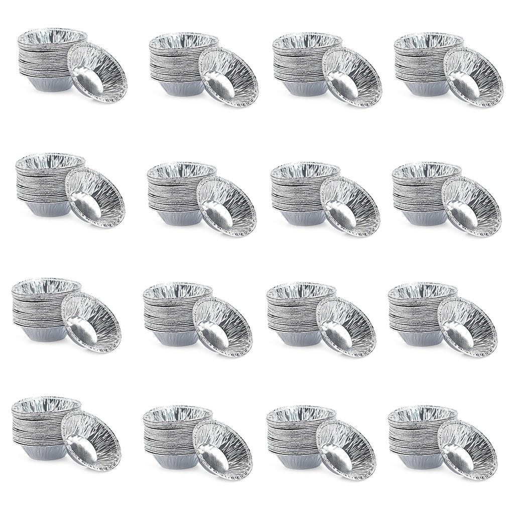 250 Pieces Cupcake Cup Molds Aluminum Foil Disposable Egg Tart Mold DIY Craft Multipurpose Light-weight Muffin Moulds Shop
