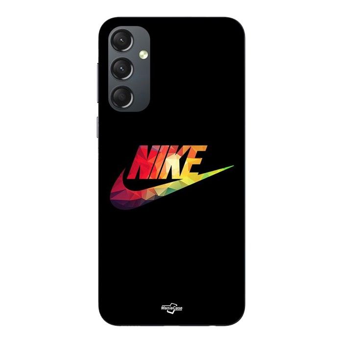 Coque de téléphone - MANIACASE - Samsung Galaxy S23 FE - Silicone - Souple - Nike logo coloré