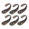 20pcs Bronze Vintage Wall Hooks Zinc Alloy Decorative Hanging Hooks Robe Hooks  Wall Mounted