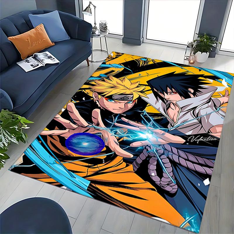 1pc Naruto Vs Sasuke Clash Titans Carpet Rug for Bedroom Living Room Decor Sofa Home Game Area Rug Non-slip Floor Mat. D7270159