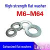 Galvanized Zinc Flat Washer Spacer for Screws (Sizes M8-M16)