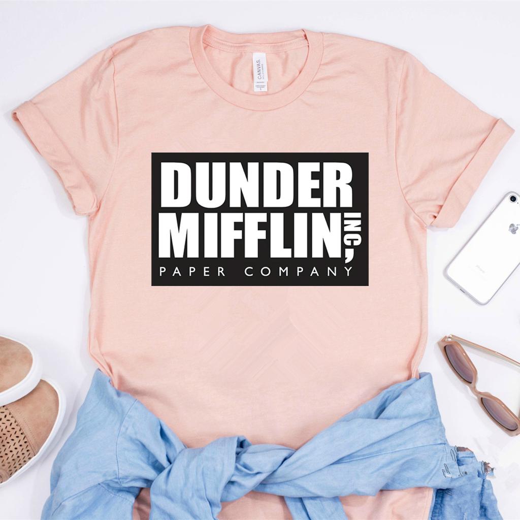 The Office Dunder Mufflin INC Paper Tshirt Micheal Scott Dwight Schrute Shirt Tv Show The Office Inspired Tee Unisex Casual Top