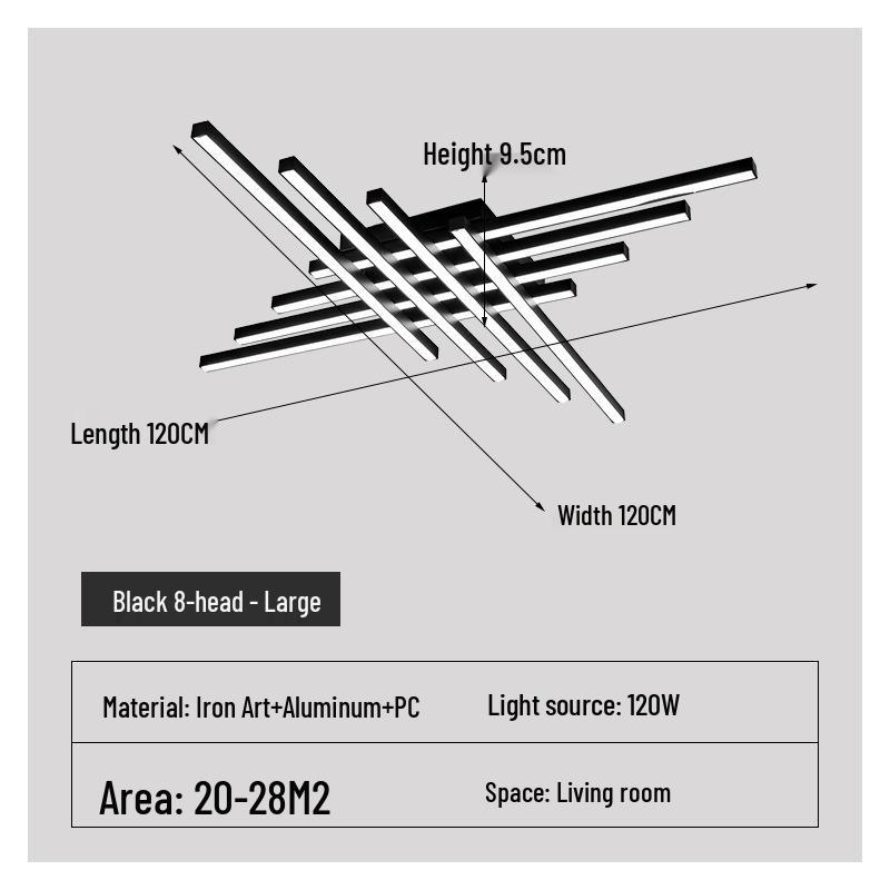 Modern Minimalist LED Ceiling Light for Living Room, Bedroom, and Study