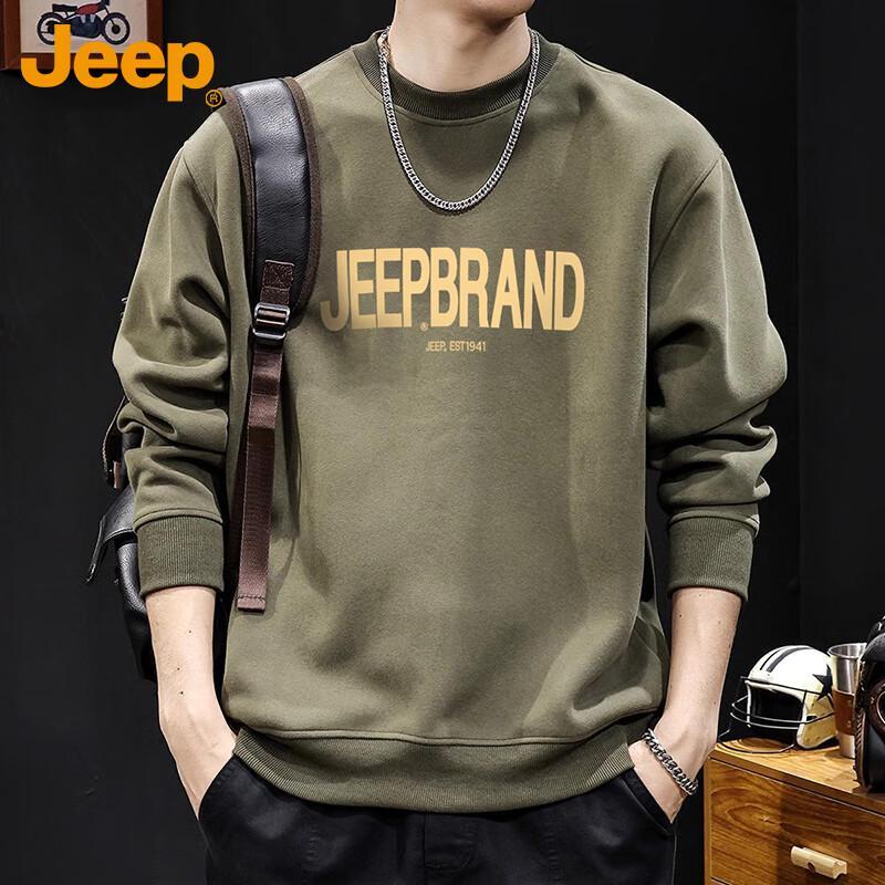 JEEP Men s Heavyweight Crewneck Sweatshirt 2XL