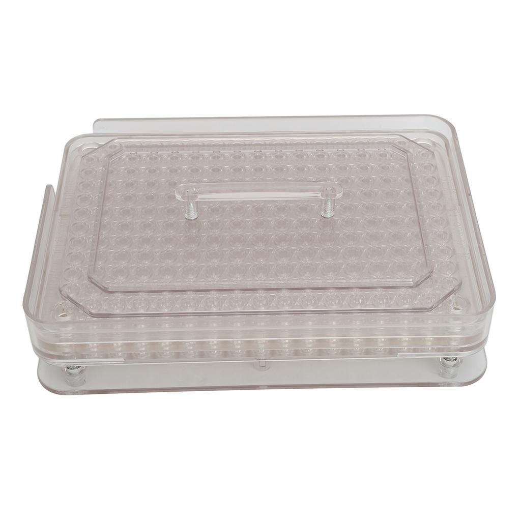 Capsule Filling Tray 200 Holes Transparent High Accuracy Acrylic Capsule Powder Filler Size 00