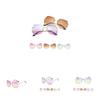 Transparent Rimless Women Glasses Oversized Clear Lens Sunglasses Gradient Color
