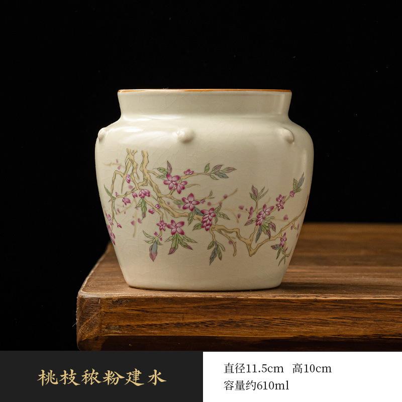 Beige Ru Kiln Xishi Teapot Teacup Kung Fu Tea Set Single Pot Home Ceramic Tea Maker Tea Pot