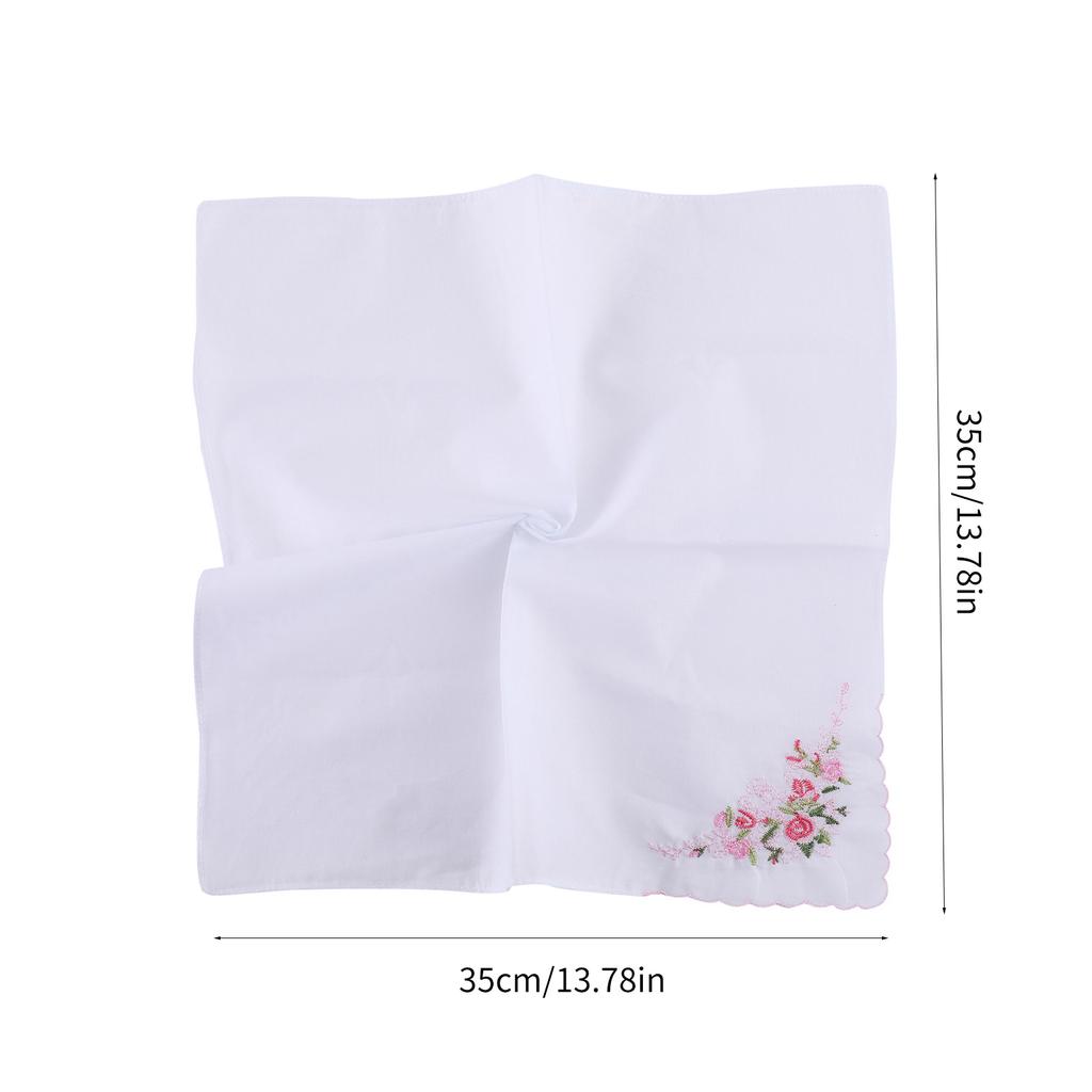 Embroidery Sweat Absorbent Pocket Handkerchief for Wedding Party Activities Soft and Absorbent Pocket Towel