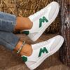 Fashion Women Designer Sneakers Round Head Deep Mouth Light Sneakers Versatile Breathable Cross Lace Casual Sneakers Zapatos De Mujer