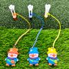 Golf Tee Haken Anti-Verlust Cartoon Ente Tees Halter mit Anti-Verlust Seil Klares Plastik Einfache Montage PVC für Gleichmäßige Schläge Lustiges Neuheits Zubehör