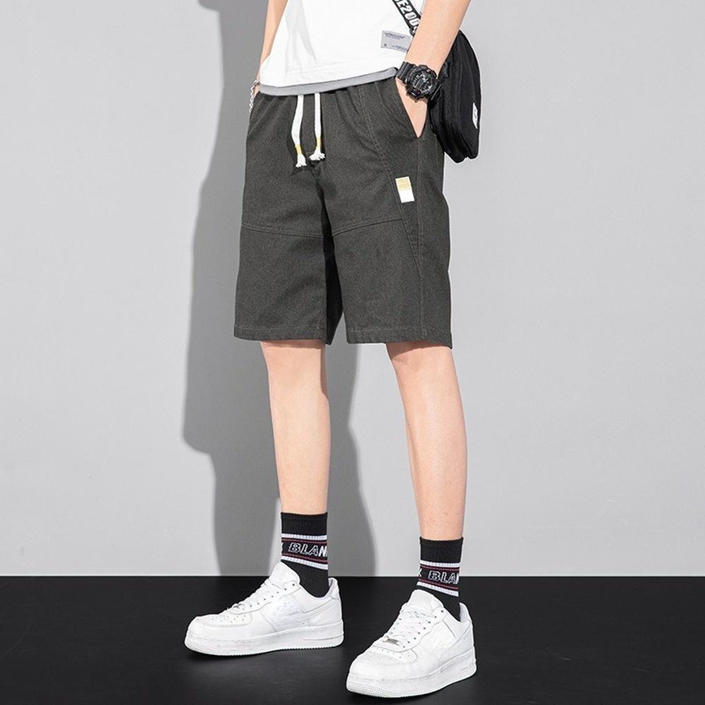 Herren Laufsport Shorts Casual Sommer Taille Elastizität Einfarbig Shorts Männer Plus Size Bottoms Kleidung