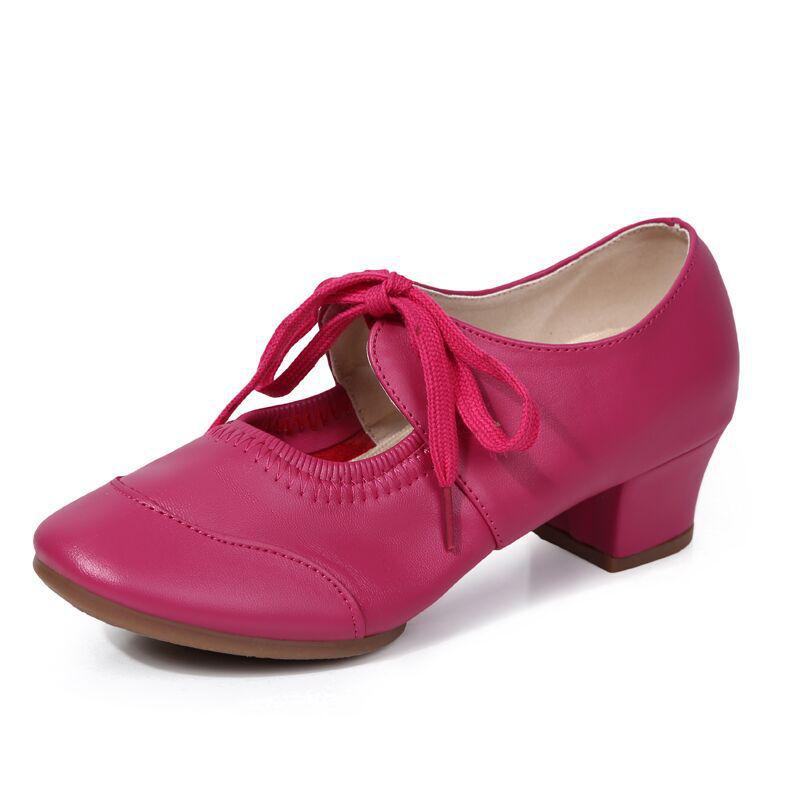 Women's 2025 Low-Top Latin Dance Shoes – Soft Sole, Shallow Mouth, Modern Style