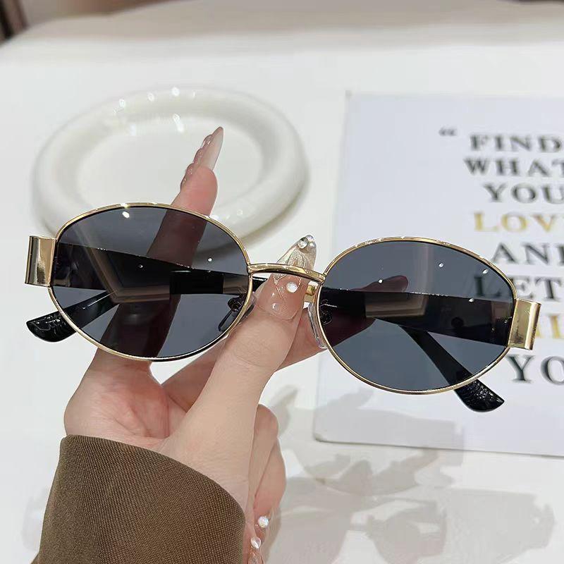 2PCS Vintage Round Metal Sunglasses Women Men Retro Fashion Brand Sun Glasses Outdoor Driving Fishing Male Female Glasses UV400