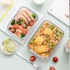Camellia Square 500ml Crystal Glass Food Storage Container