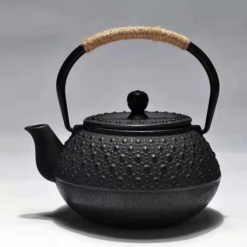Japanese Peony Cast Iron Tea Kettle
