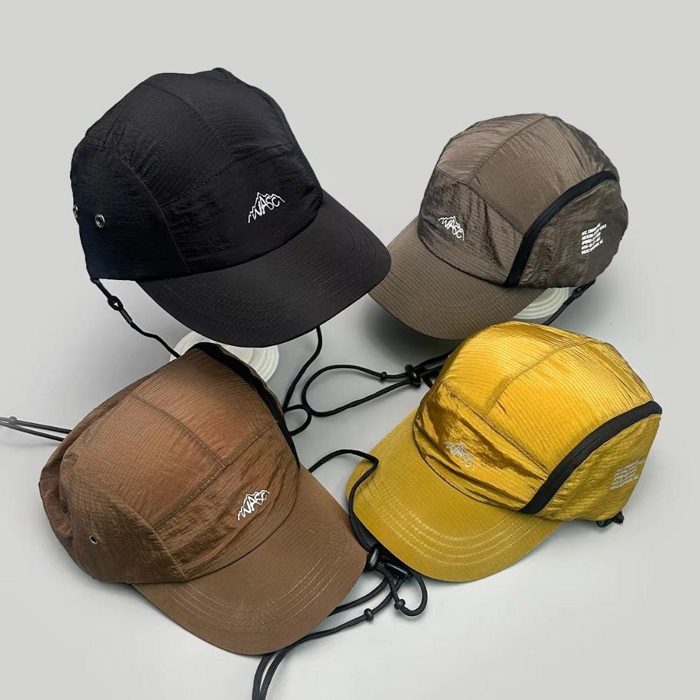 Side Pocket Peaked Caps Breathable Outdoor Hats Retro Japanese Baseball Hats  Camping Hiking