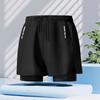 Men's Swim Trunks Quick Dry Loose Fit Double Layer Sports Shorts for Swimming Running