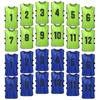 24PCS Football Pinnies Quick Drying Soccer Jerseys Youth Sports Scrimmage Basketball   Training Numbered Bibs Practice Sports Vest