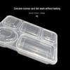 Jinmei Hewang 1160ml 5-Compartment Disposable Meal Prep Containers, 120 Sets