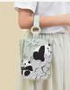 Canvas Tote Bag: Cute Bucket-Shaped Handbag & Lunch Bag for Office Workers and New Moms