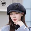 New Octagonal Hat Children's Leisure Basin Hat Ins Autumn and Winter Beret Fashion Versatile Painter Newsboy Hat