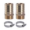 Professional 1" Hose Joint with Clamps 1" Male Threadx25mm Nozzles Hose Coupling Set Perfect for Outdoor Applications