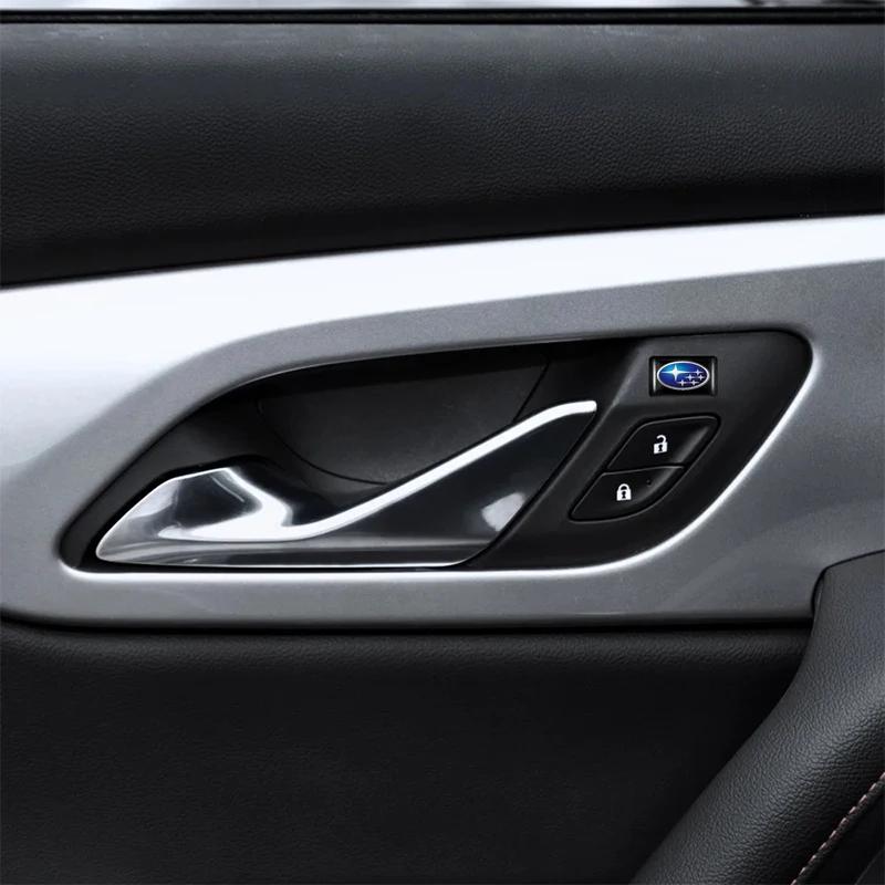 Subaru Car Interior Stickers Window Lift Button Steering Wheel Badge Decoration For Smart Legacy XV Impreza Outback Forester BRZ WW111