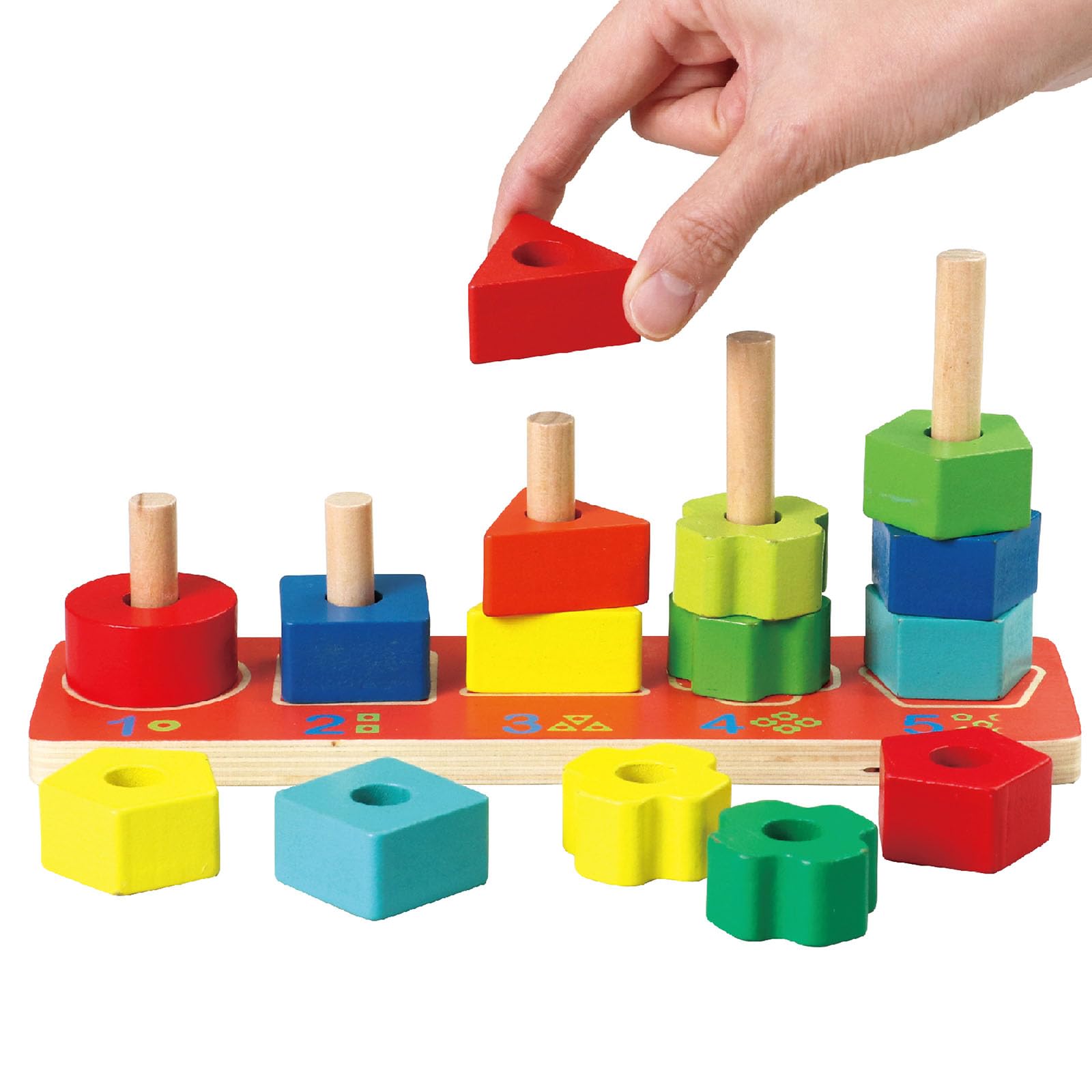 

Artec Toy Деревянная игрушка Деревянный стержень для нанизывания с сумкой для упаковки 21723