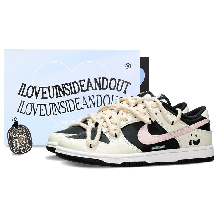 Nike Dunk Panda, Peach Oolong Low top Skateboard Shoes Men s White Peach DD1391-100(Team62-) 44