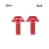 2Pcs Aluminum Alloy Bike Bicycle Water Bottle Holder Cage Screw Bolts M5x12mm Stainless Steel Screw Durable Bike Accessory