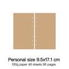 High Quality Ring Binder Notebook A5 Personal A6 A7 A8 Size Insert Refills Loose Leaf Spiral Diary Planner Inner Core 100g Paper