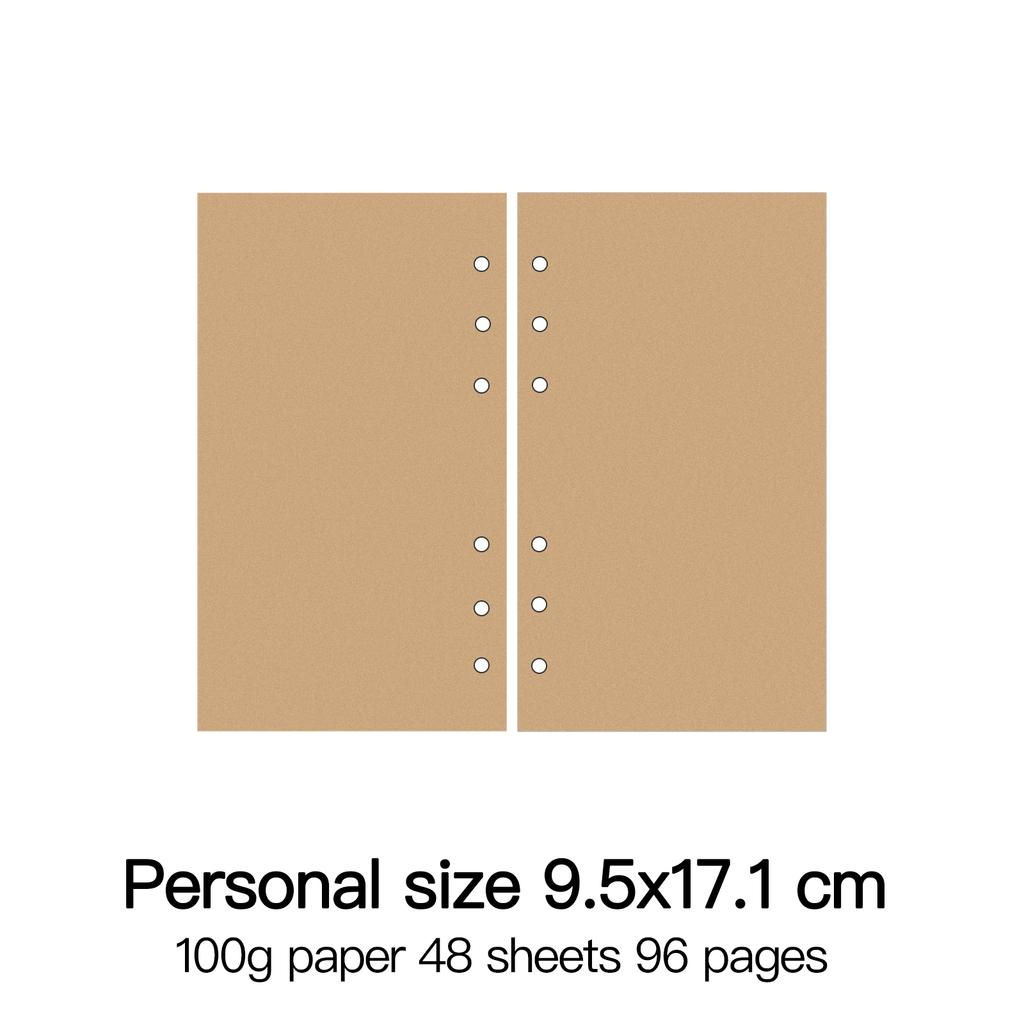 High Quality Ring Binder Notebook A5 Personal A6 A7 A8 Size Insert Refills Loose Leaf Spiral Diary Planner Inner Core 100g Paper