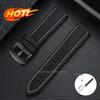 Premium TPU Rubber Nylon Sailcloth Hybrid Watch Strap 18mm 19mm 20mm 21mm 22mm 24mm for Casio for Seiko Band Waterproof Bracelet