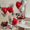 Heart-Shaped Aluminum Helium Balloon for Weddings, Engagements, and Birthday Decorations