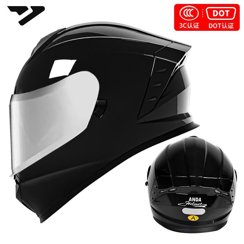 DOT 3C Certified Full Face Motorcycle Helmet Men Women All-Season Riding Safety Gear With Multiple Visor Options