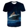 Titanic Movie 3D Printed T-Shirts Men Women Casual Fashion Streetwear Oversized Short Sleeve T Shirt Male Tees Tops Man Clothing