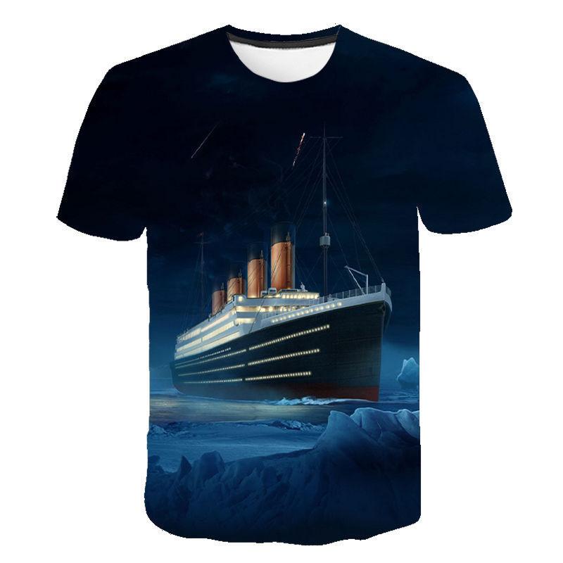 Titanic Movie 3D Printed T-Shirts Men Women Casual Fashion Streetwear Oversized Short Sleeve T Shirt Male Tees Tops Man Clothing